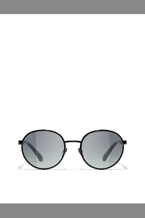 CHANEL Womens Ch4282 Round-Frame Metal Sunglasses