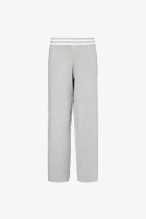 4th & Reckless Womens Davis Striped-Waistband Knitted Trousers