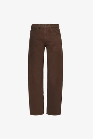 THEORY Womens Viggo Five-Pockets Straight-Leg Mid-Rise Denim Jeans