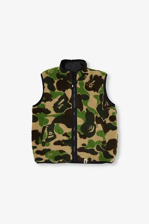 A Bathing Ape Abc Camo Boa Ripstop Reversible Fleece Vest 2-9 Years