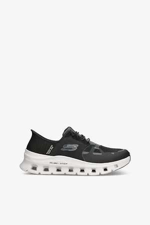 Skechers Mens Glide-Step Pro Stretch-Lace Woven Low-Top Trainers