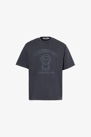A Bathing Ape Mens Crewneck Graphic-Print Relaxed-Fit Cotton-Jersey T-Shirt