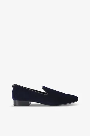 Kurt Geiger Mens Ace Slip-On Flat Velvet Loafers