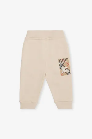 Burberry Elasticated-Waistband Brand-Patch Cotton-Jersey Jogging Bottoms 12 Months-2 Years