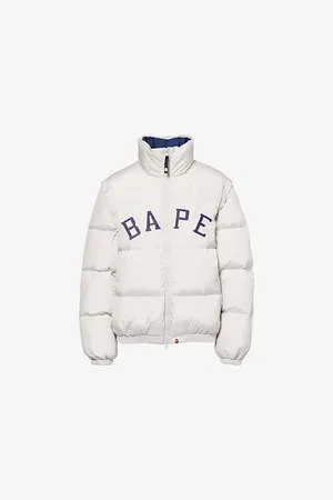 A Bathing Ape Womens Bape Detachable-Sleeve Shell-Down Jacket