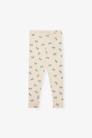 Konges Sløjd Bow-Print Cotton Leggings 0-18 Months