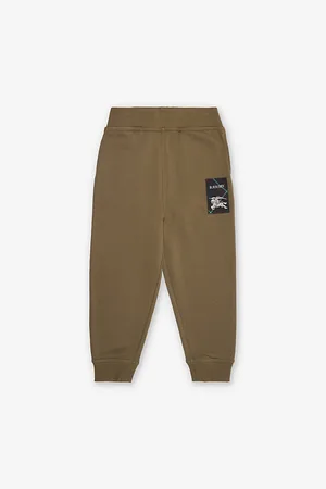 Burberry Elasticated-Waistband Brand-Patch Cotton-Jersey Jogging Bottoms 4-14 Years