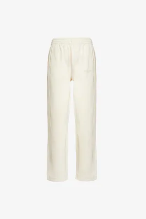 Lounge Underwear Womens Two-Slip-Pockets Straight-Leg Relaxed-Fit Cotton-Blend Jogging Bottoms