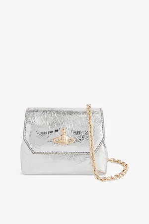 Vivienne Westwood Womens Chain-Strap Small Leather Cross-Body Bag