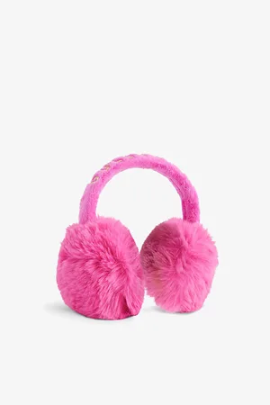Goldbergh Womens Brand-Embroidered Faux-Fur Earmuffs