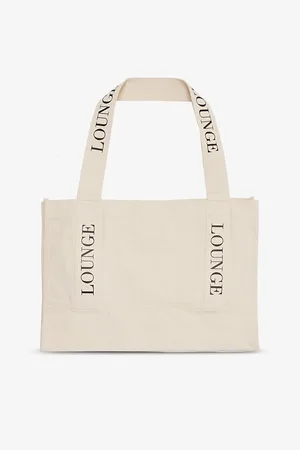 Lounge Underwear Branded-Panels Cotton Tote Bag