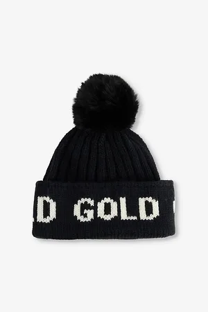 Goldbergh Womens Hodd Pom-Pom-Embellishment Wool-Blend Beanie