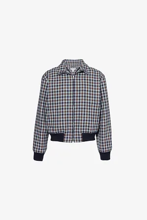 Bottega Veneta Mens Stand-Collar Slip-Pocket Regular-Fit Cotton-Blend Jacket