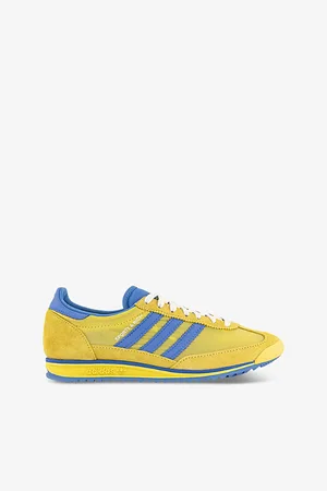 adidas Womens x Sporty & Rich Sl 72 Suede and Mesh Low-Top Trainers