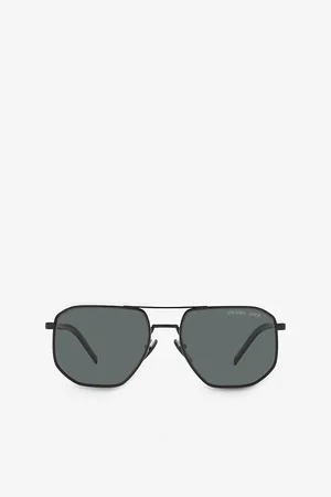 Prada Womens Pr 59Ys Slim-Temple Metal Sunglasses