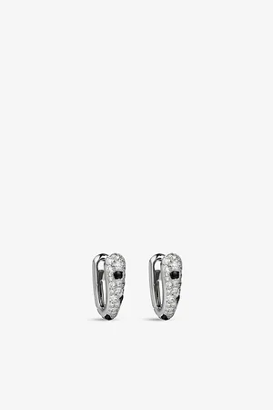 Cartier Panthère De 18ct White-Gold, 0.68ct Round-Cut Diamond and Onyx Earrings