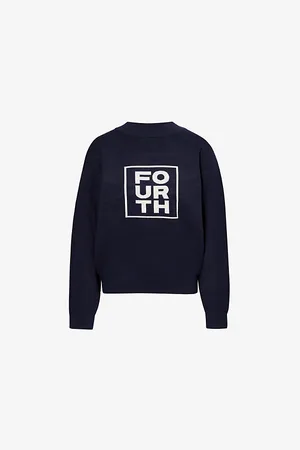 4th & Reckless Womens Valene Stretch-Knit Sweatshirt