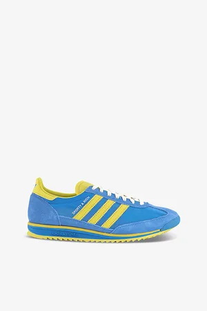 adidas Womens x Sporty & Rich Sl 72 Suede and Mesh Low-Top Trainers