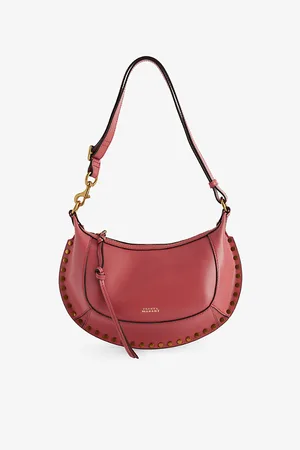 Isabel Marant Womens Oskan Moon Leather Shoulder Bag