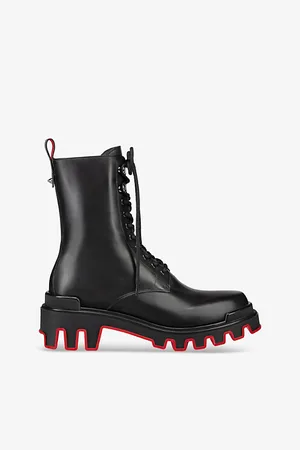 Christian Louboutin Mens Trott Dune Alta Uomo Leather Boots