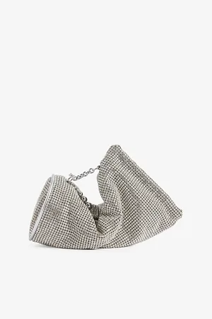 Cult Gaia Womens Viera Rhinestone-Embellished Clutch Bag