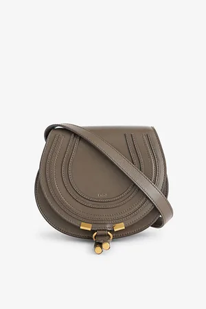 Chloé Womens Marcie Small Leather Saddle Bag