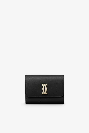 Cartier Womens C De Mini Leather Wallet