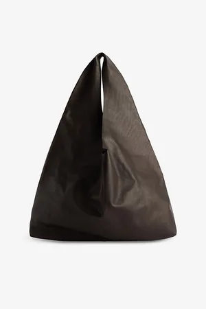 The Row Womens New Bindle Leather Hobo Bag