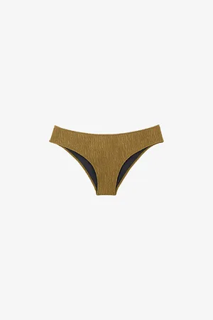 The Kooples Womens x Luz Noor High-Cut Textured Bikini Bottoms