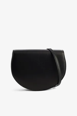The Row Womens Canteen Logo-Debossed Leather Cross-Body Bag