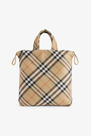 Burberry Signature Check Nylon Tote Bag