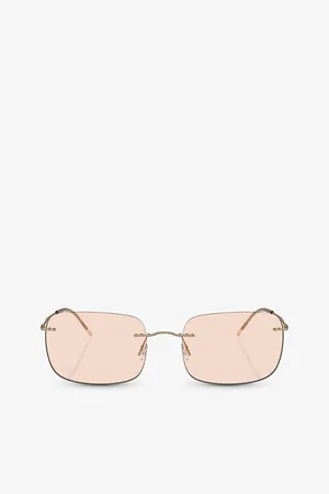 Giorgio Armani Womens Ar1512M Pillow-Frame Metal Sunglasses
