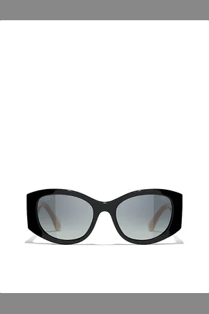 CHANEL Womens Ch5524 Irregular-Frame Acetate Sunglasses