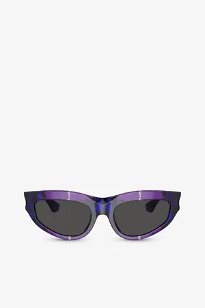 Burberry Womens Be4425U Cat-Eye Acetate Sunglasses