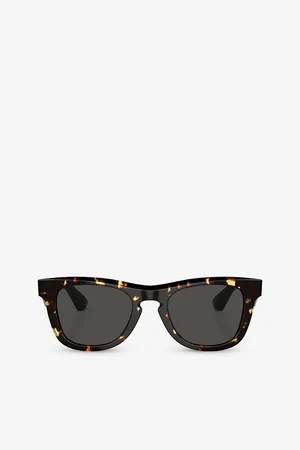 Burberry Womens Be4426 Square-Frame Tortoiseshell Acetate Sunglasses
