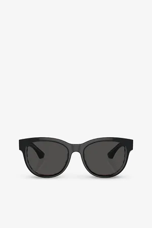 Burberry Womens Be4432U Round-Frame Acetate Sunglasses