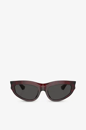 Burberry Womens Be4425U Cat-Eye Acetate Sunglasses