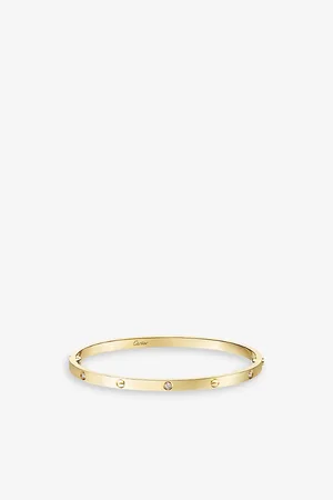 Cartier Womens Love Small 18ct Yellow-Gold and 0.15ct Brilliant-Cut Diamond Bracelet