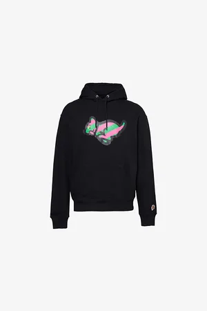 ICECREAM Mens Graphic-Print Kangaroo-Pocket Relaxed-Fit Cotton-Jersey Hoody
