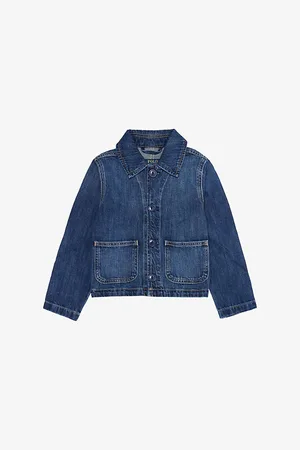 Ralph Lauren Mens Momi Out Field Two-Patch-Pockets Denim Jacket 4-11 Years