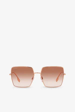 Burberry Womens Be3133 Daphne Square-Frame Metal Sunglasses