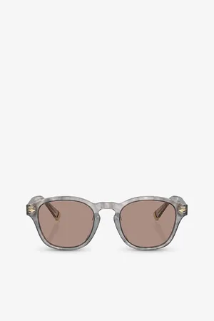 Brunello Cucinelli Womens Bc4006S Round-Frame Acetate Sunglasses