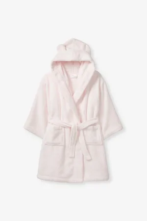 The Little White Company Bear-Ear Hooded Cotton Robe 1-6 Years