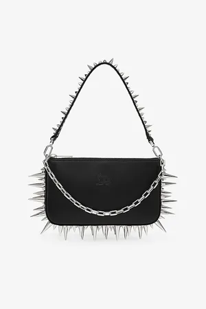 Christian Louboutin Womens Loubila Spike-Embellished Leather Shoulder Bag