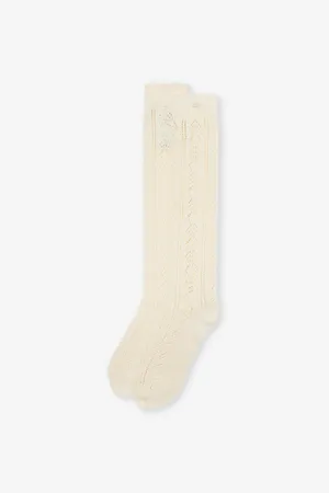 VALENTINO GARAVANI Womens Vlogo Mohair-Blend Socks