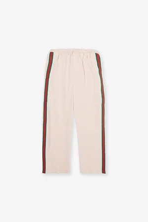 Gucci Web Stripe Straight-Leg Cotton Jogging Bottoms 6-12 Years
