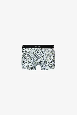 Paul Smith Mens Graphic-Print Stretch-Organic Cotton Trunk