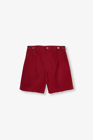 Gucci Slip-Pocket Straight-Leg Regular-Fit Cotton Shorts 6-10 Years