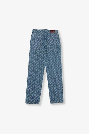 Gucci Monogram-Pattern Straight-Leg Regular-Fit Denim Jeans 8-12 Years