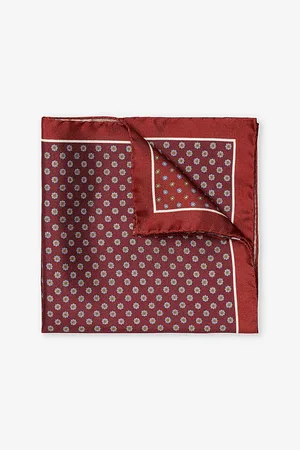 Eton Mens Four-Side Silk Pocket Square